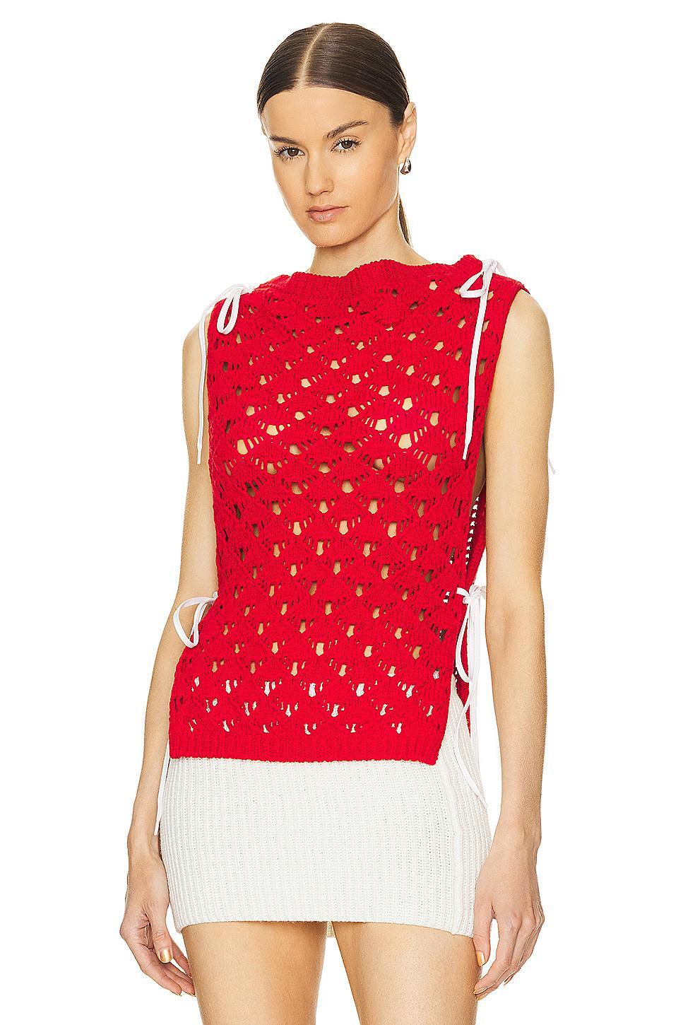 Chunky Crochet Top MSGM Product Image