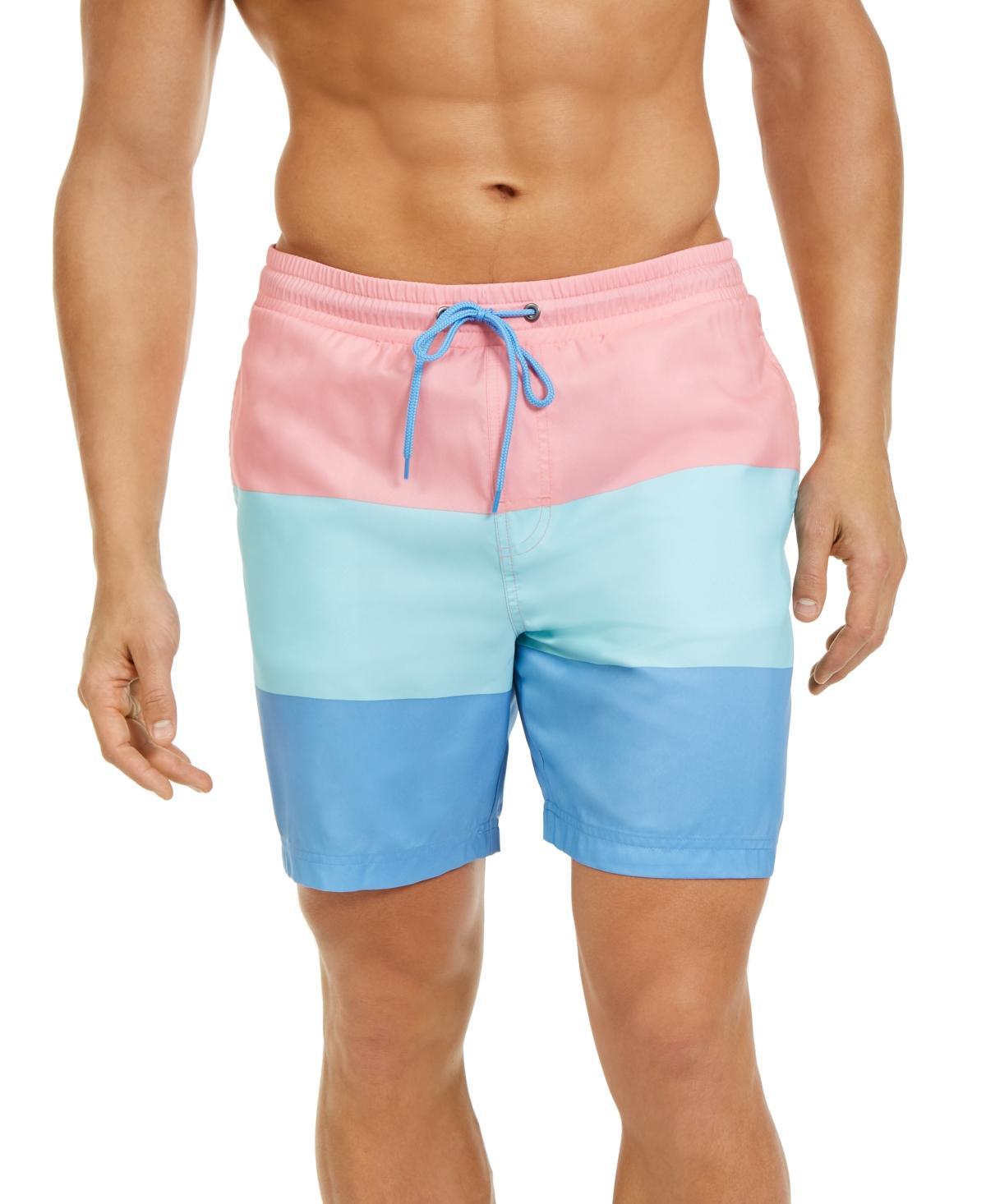 Club Room Mens Colorblocked 7 Swim Trunks, Created for Macys Product Image