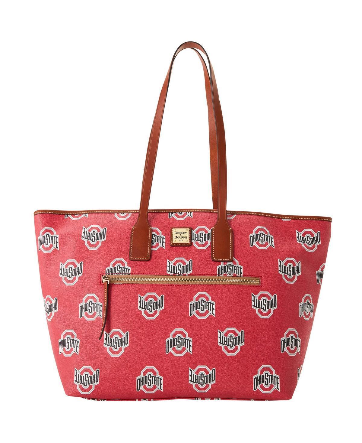 Womens Dooney & Bourke Ohio State Buckeyes Sporty Monogram Large Zip Tote Bag Product Image