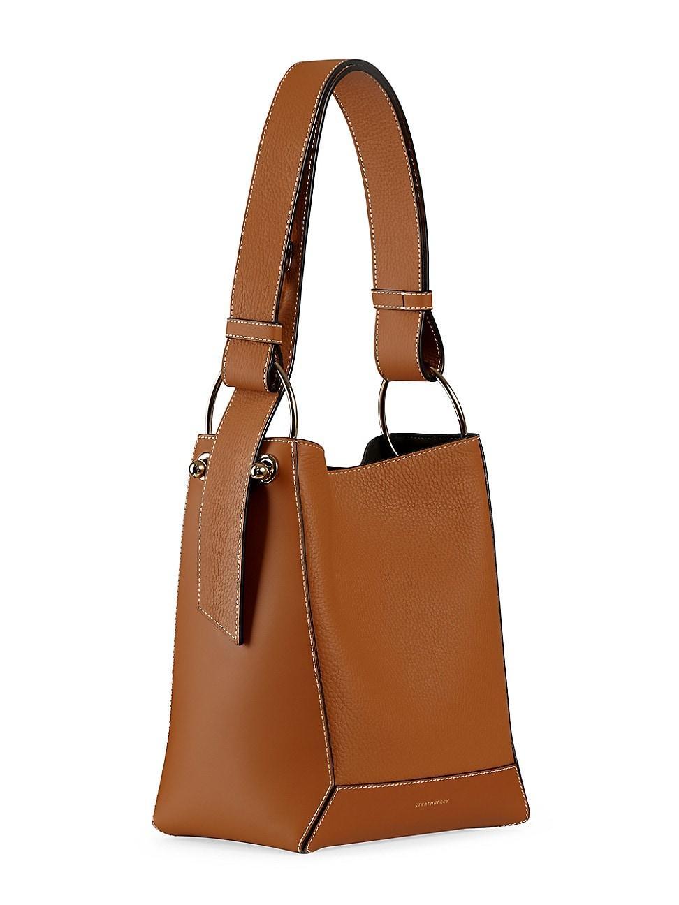 Strathberry Midi Lana Leather Bucket Bag Product Image