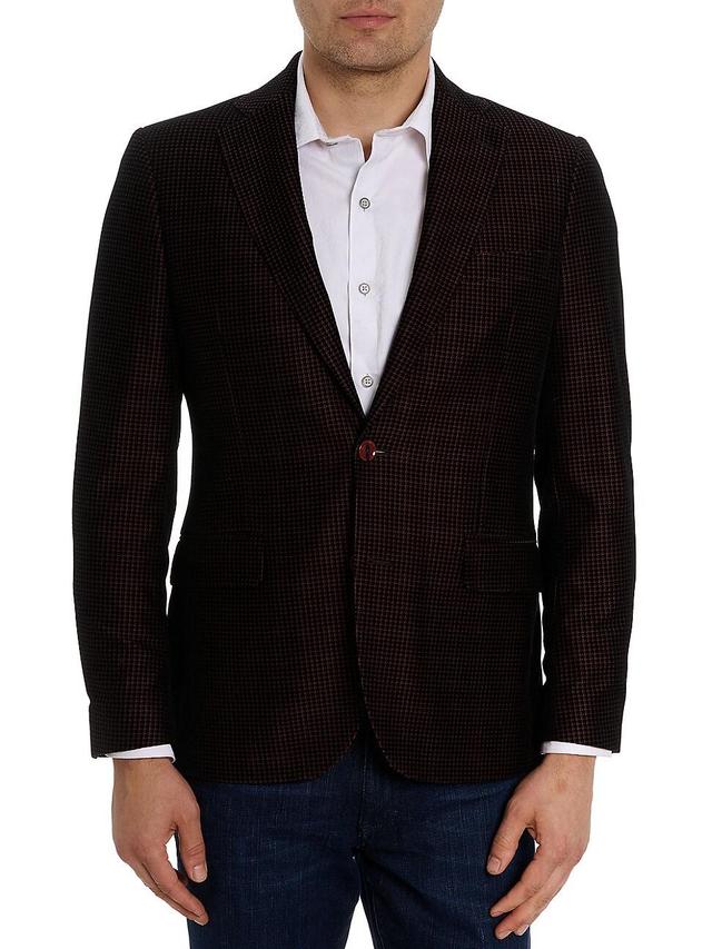 Mens Chianti Houndstooth Velvet Sport Coat Product Image