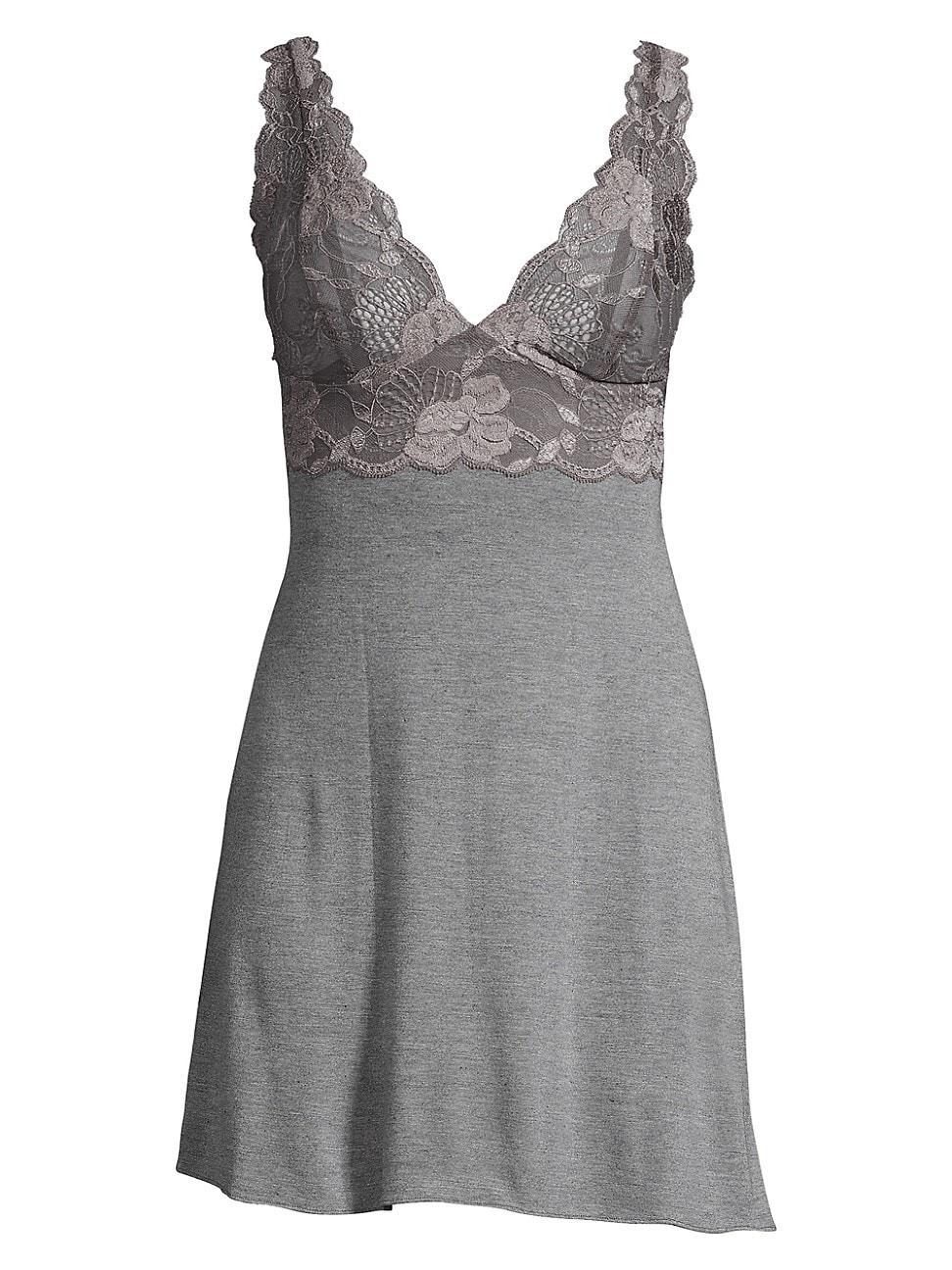 Womens Zen Floral Lace Chemise Product Image