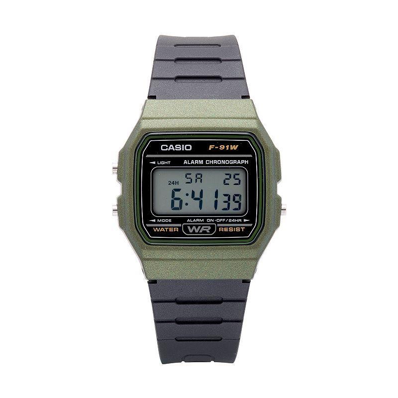 Casio Mens Casual Digital Chronograph Watch Green Product Image