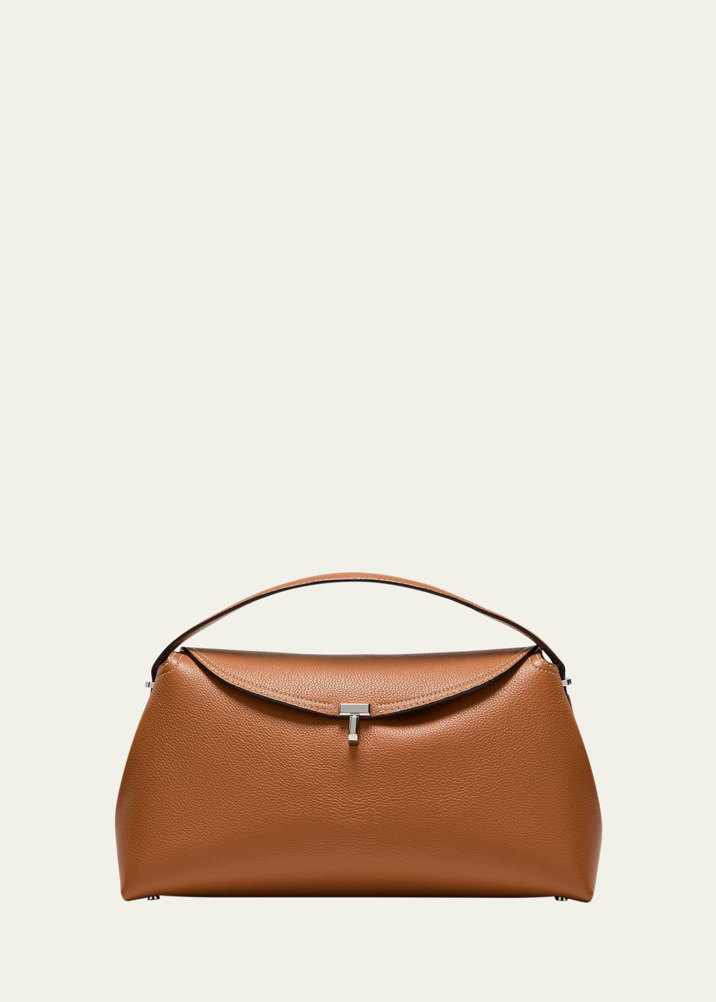 T-Lock Leather Top-Handle Bag Product Image