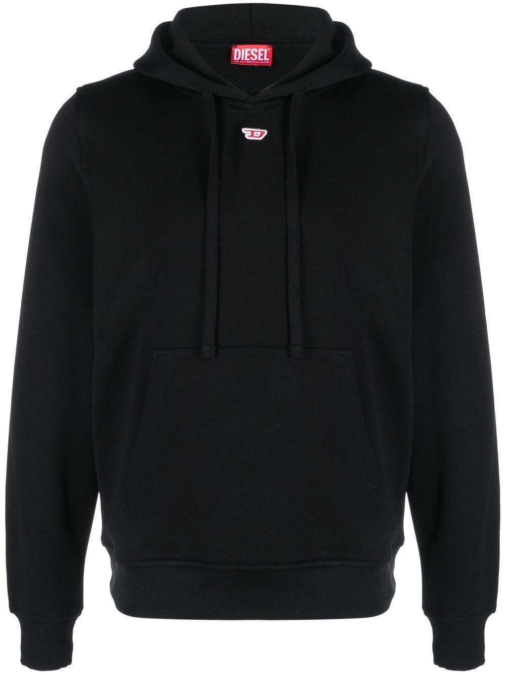 Logo-patch Detail Hoodie In Black Product Image