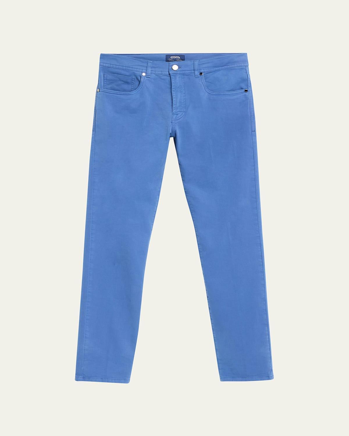 Mens Cotton-Stretch Slim 5-Pocket Pants Product Image