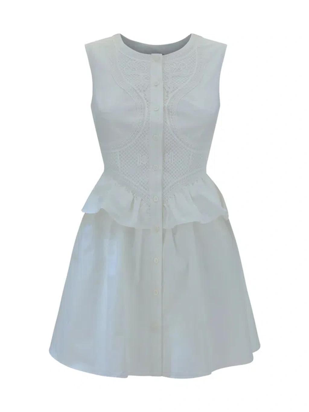 Mini Dress In White Product Image