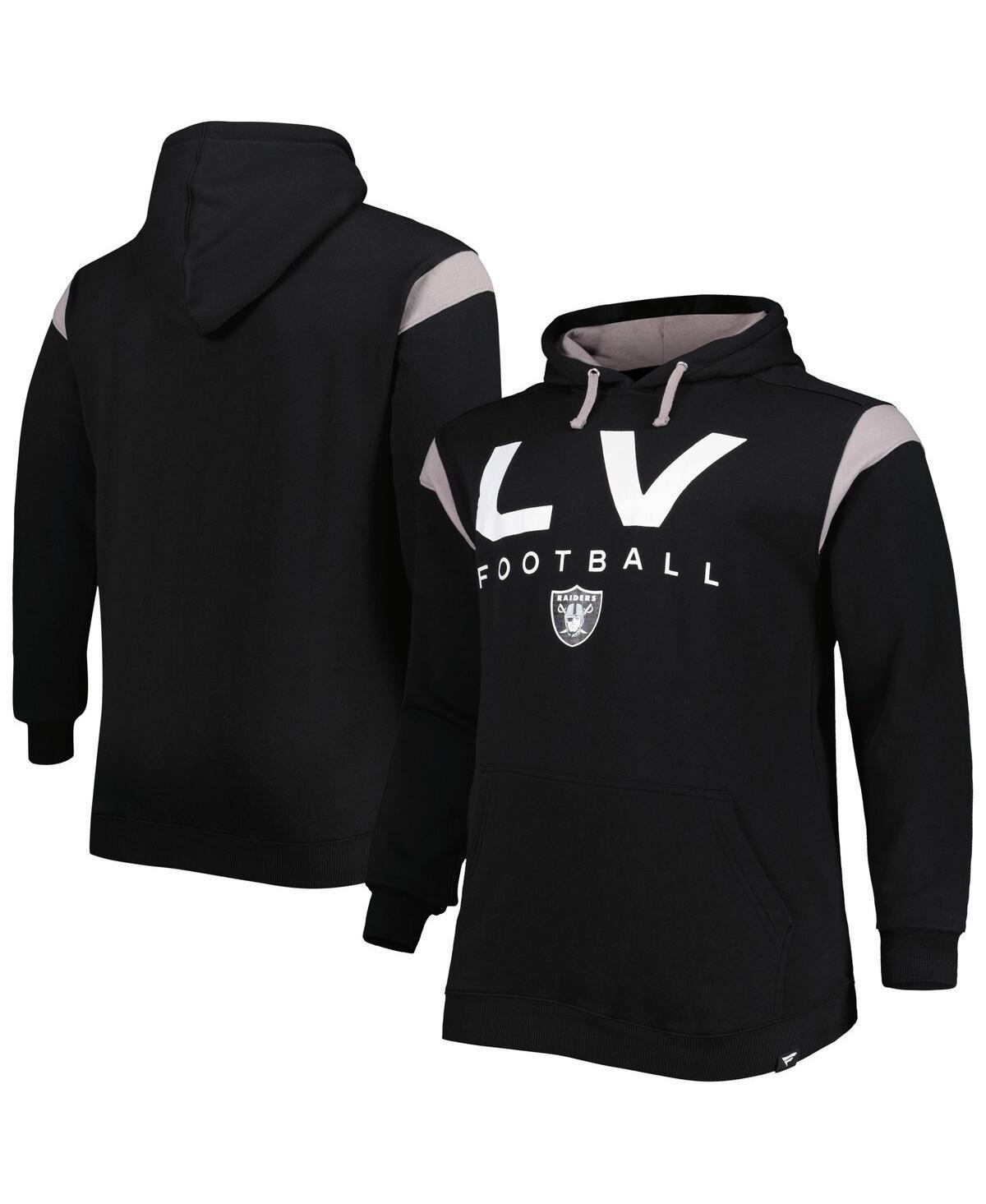 Mens Fanatics Black Las Vegas Raiders Big and Tall Call the Shots Pullover Hoodie Product Image