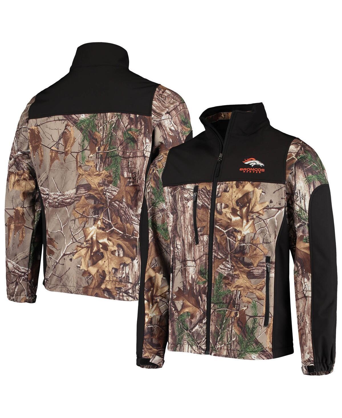 Mens Dunbrooke Realtree Camo and Black Denver Broncos Circle Hunter Softshell Full-Zip Jacket - Realtree Camo Product Image