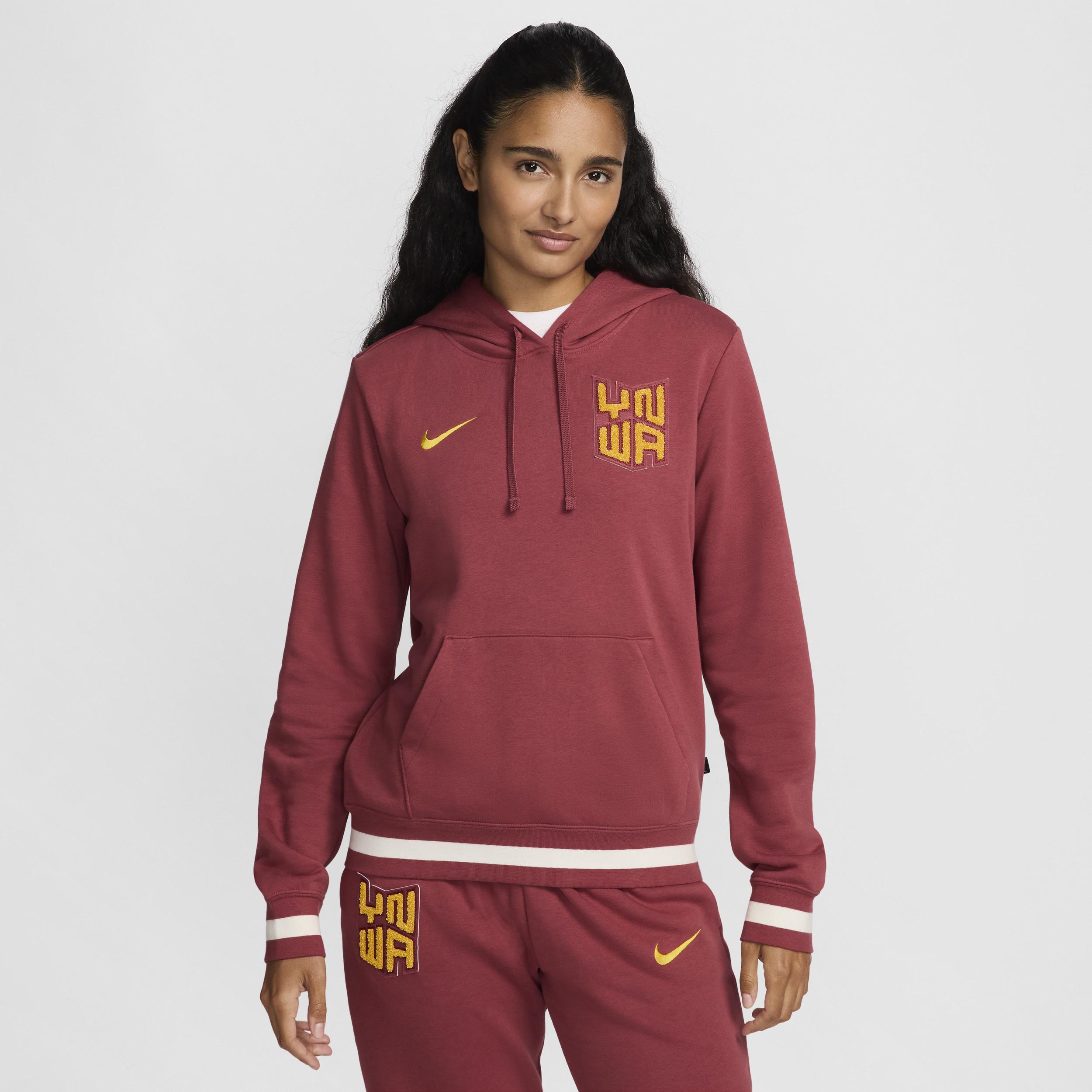 Liverpool FC Club Fleece Nike Womens Soccer Pullover Hoodie Product Image