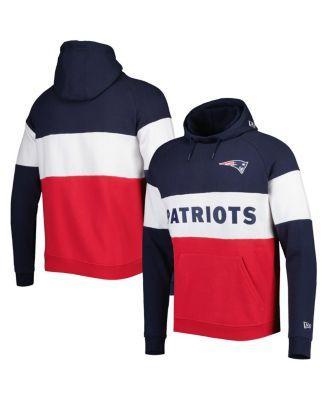 Mens New Era New England Patriots Colorblock Current Pullover Hoodie Product Image