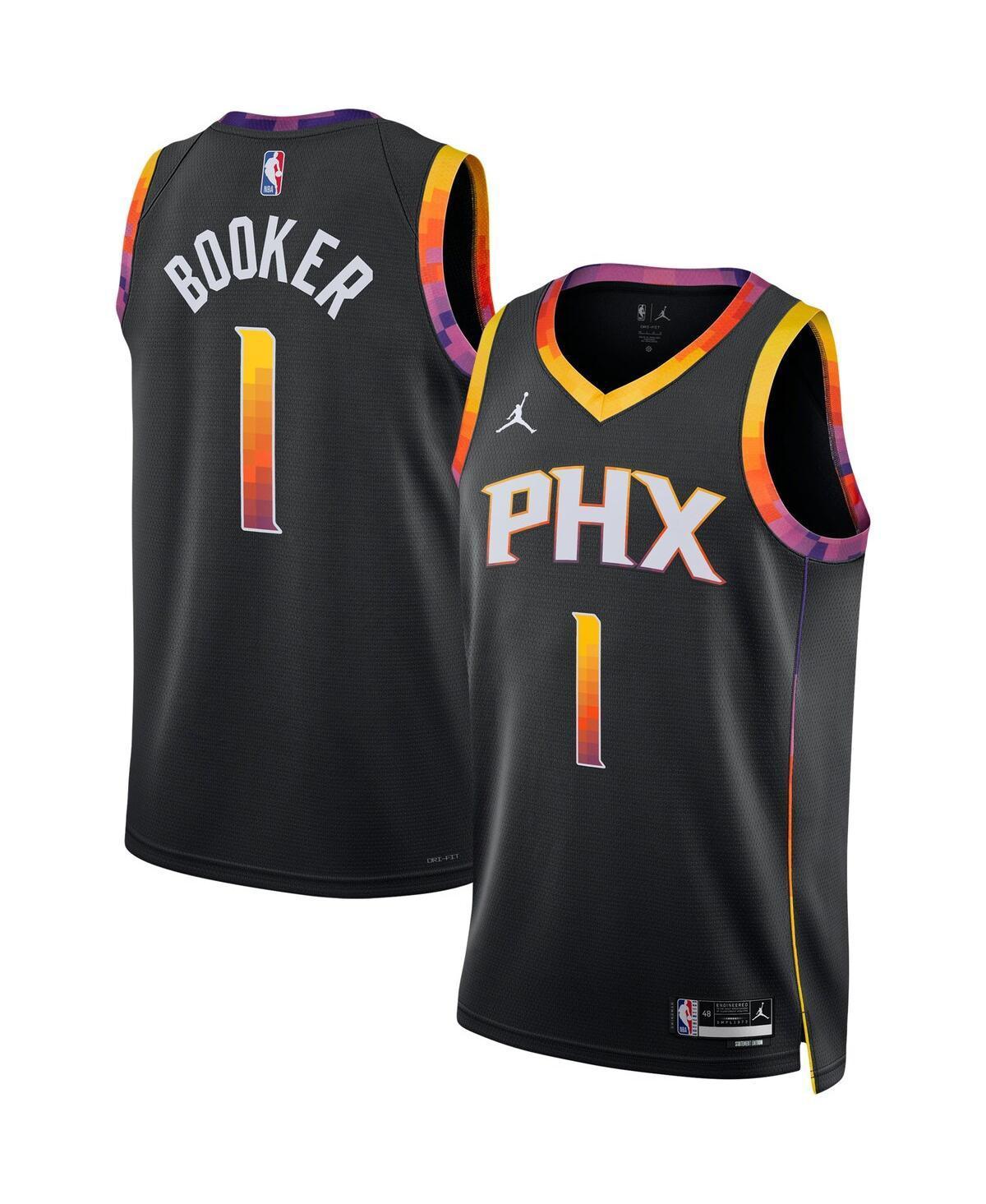 Mens Jordan Devin Booker Black Phoenix Suns Statement Edition Swingman Jersey - Black Product Image