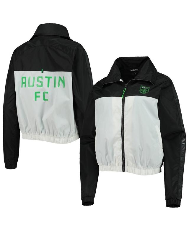 Womens The Wild Collective Black Austin Fc Anthem Full-Zip Jacket Product Image