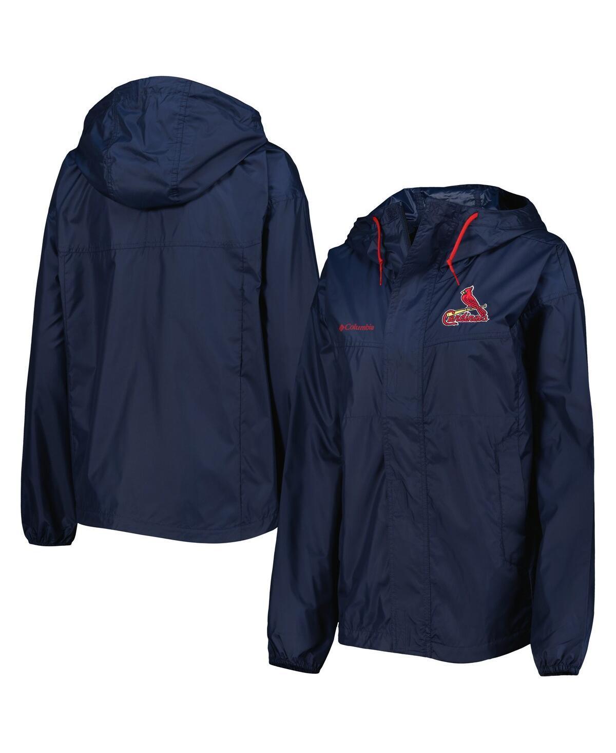 Womens Columbia Navy St. Louis Cardinals Flash Challenger Windbreaker Jacket Product Image