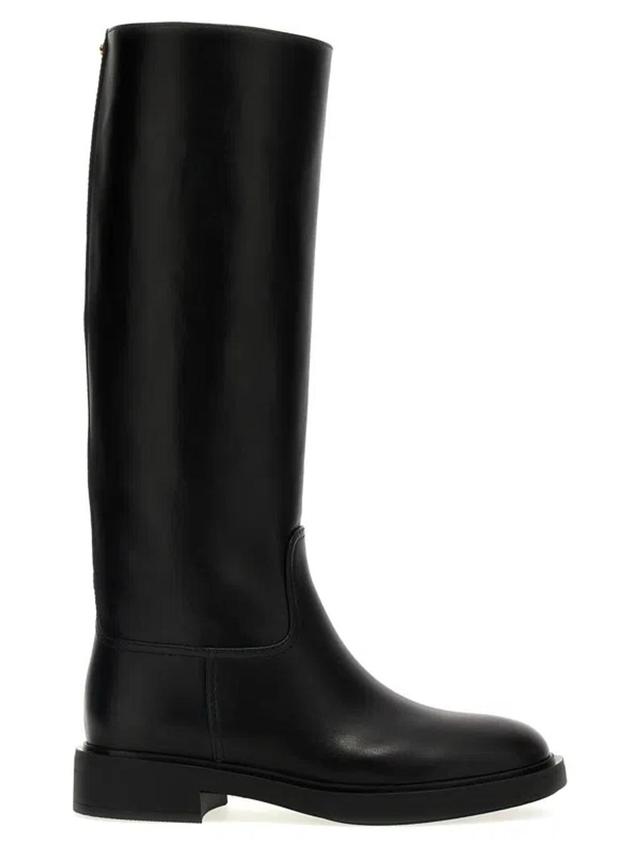 Leather Boots In Black Product Image