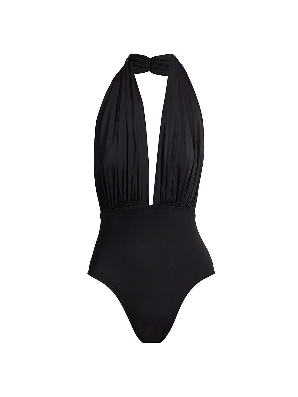 Womens Mio Halter One-Piece Swimsuit Product Image