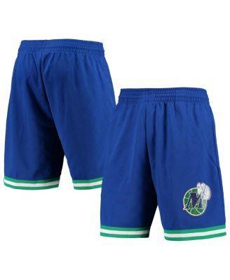 Mens Mitchell & Ness Blue Dallas Mavericks 1998 Hardwood Classics 75th Anniversary Swingman Shorts Product Image