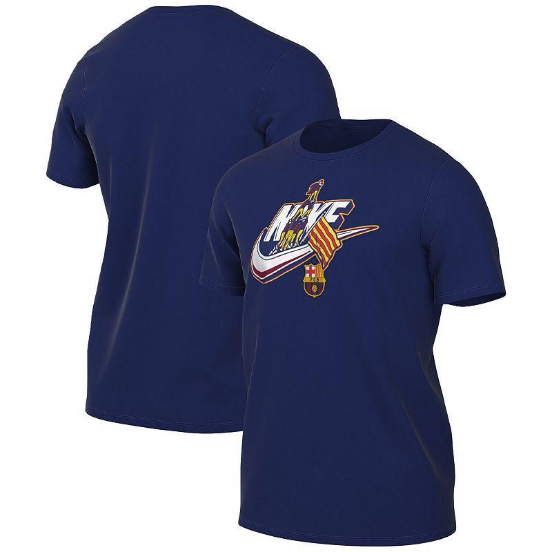 Mens Nike Blue Barcelona Futura T-shirt Product Image