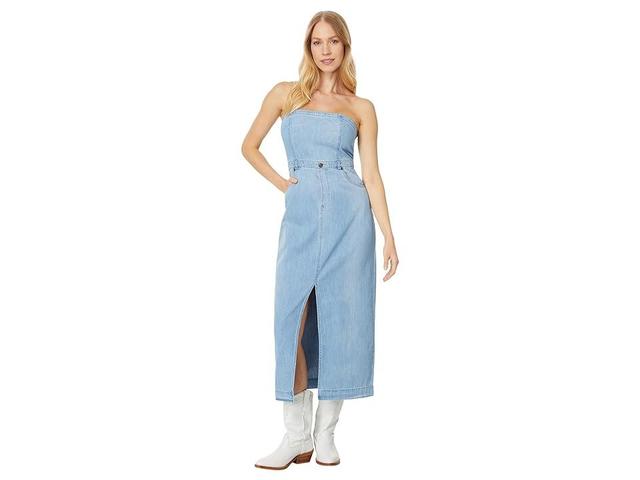 Free People Strapless Denim Midi Dress Product Image