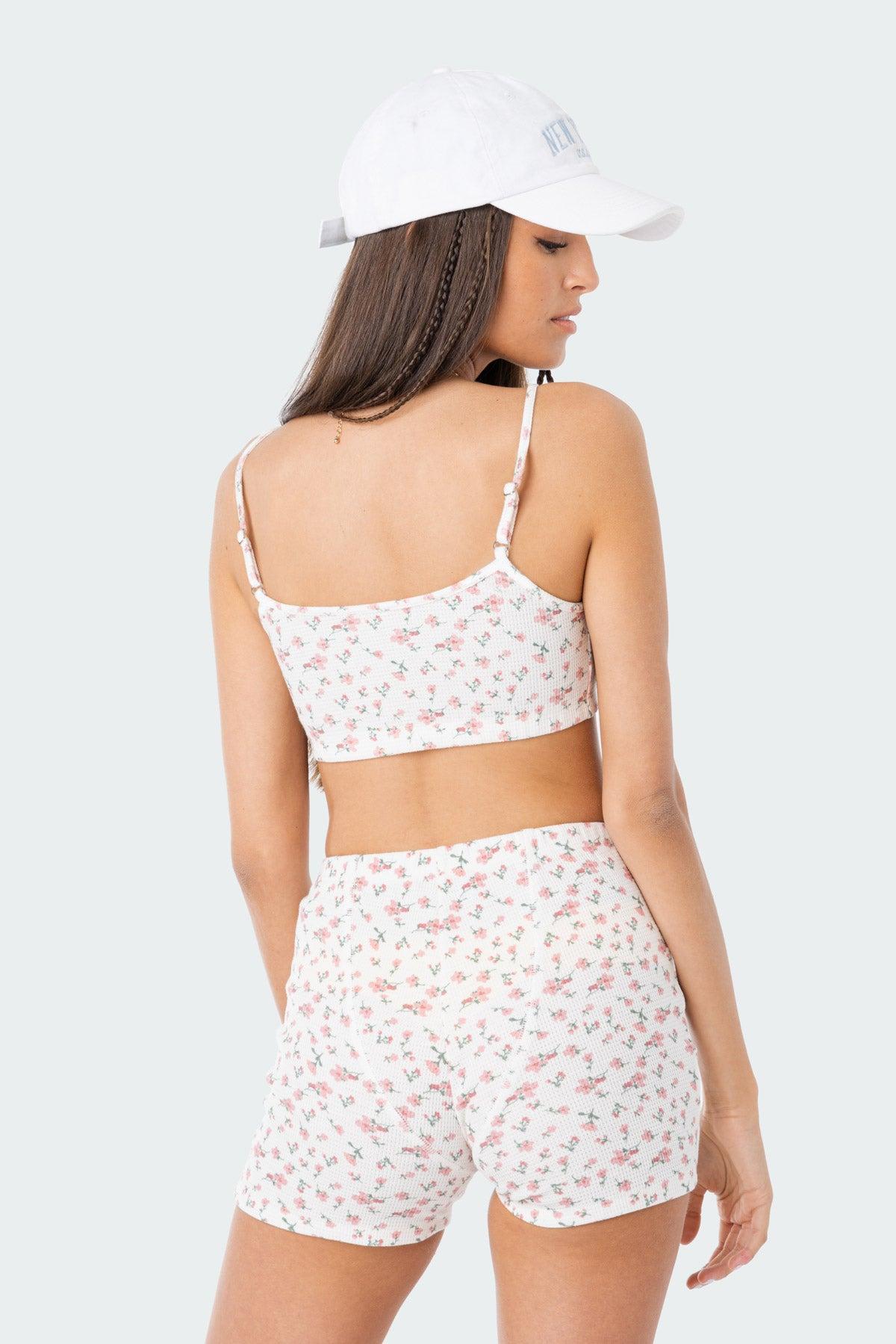 Primrose Waffle Crop Top Product Image