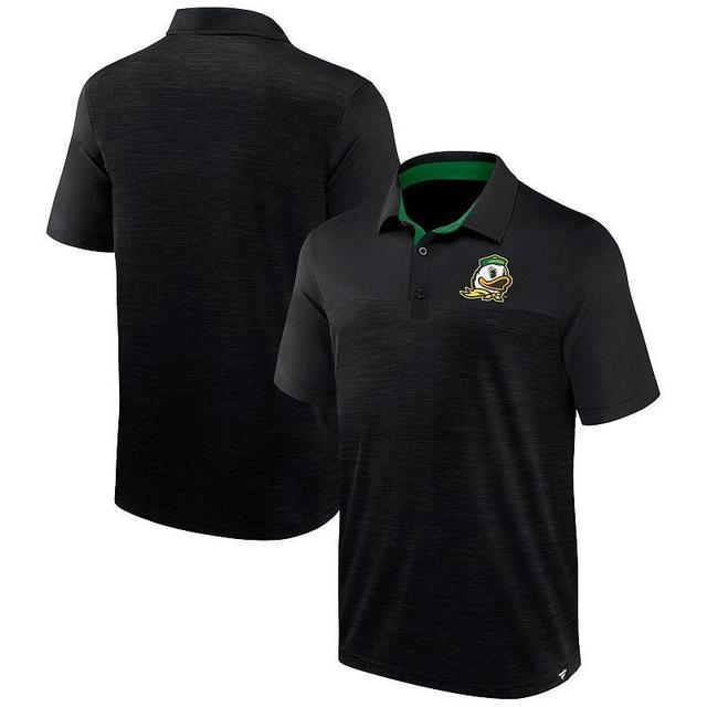 Mens Fanatics Branded Heather Black Oregon Ducks Classic Homefield Polo Product Image