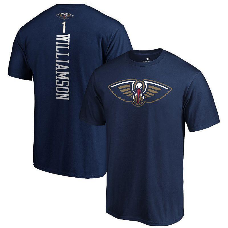 Mens Fanatics Branded Zion Williamson New Orleans Pelicans 2019 NBA Draft Playmaker Name & Number T-Shirt Blue Product Image