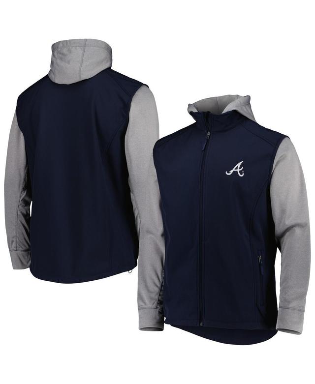 Mens Dunbrooke /Heather Gray Atlanta Braves Alpha Full-Zip Jacket Blue Product Image