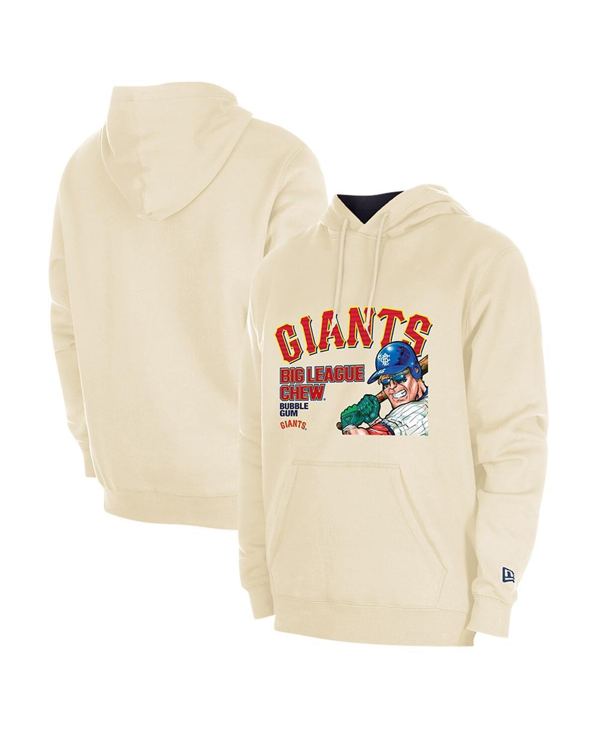 Mens New Era Cream San Francisco Giants Big League Chew Pullover Hoodie Product Image