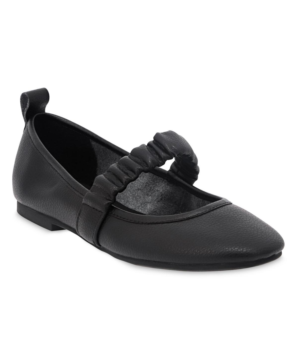 Mia Womens Uliana Mary-Jane Leather Flats Product Image