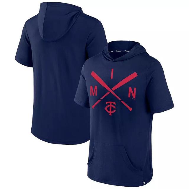 Mens Fanatics Branded Los Angeles Angels Iconic Rebel Short Sleeve Pullover Hoodie Product Image