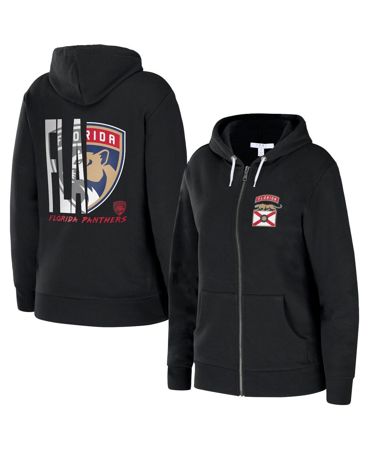 Womens Wear by Erin Andrews Black Florida Panthers Sponge Full-Zip Hoodie Product Image