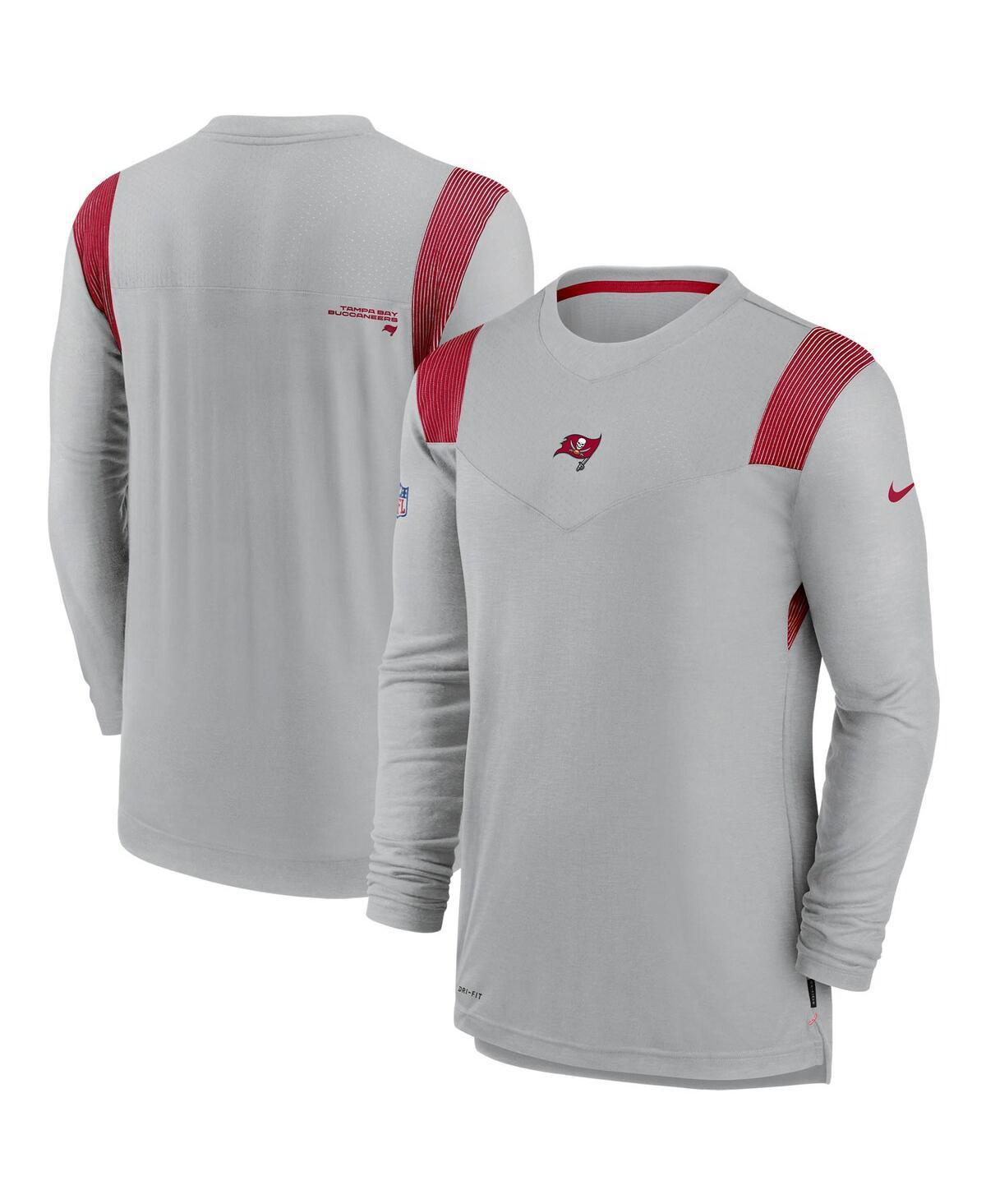 Mens Nike Gray Tampa Bay Buccaneers Sideline Player Uv Performance Long Sleeve T-shirt Product Image