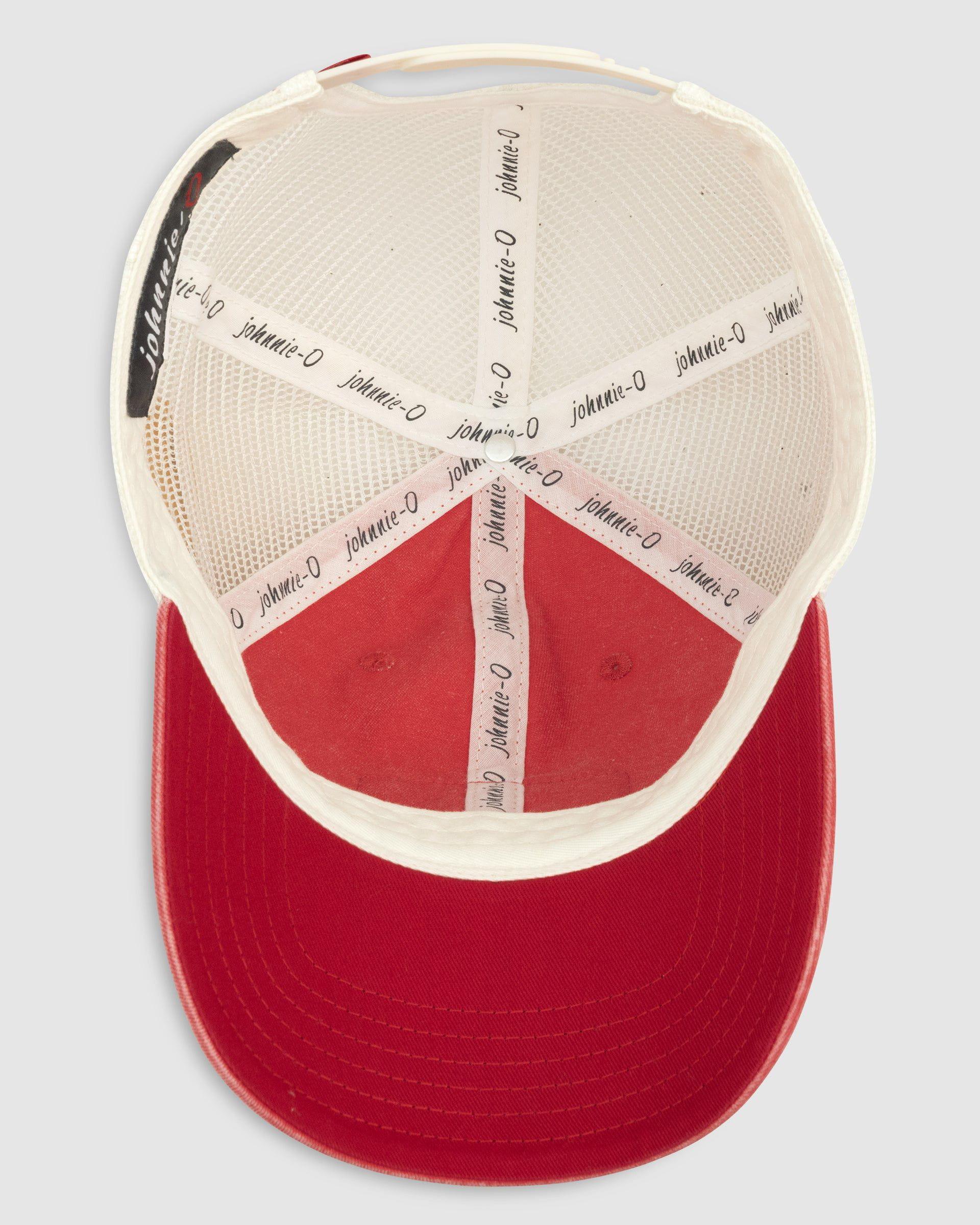 Red Blue Patch Trucker Hat Male Product Image