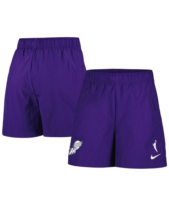 Womens Nike Purple Phoenix Mercury Buzzer Beaters Woven Performance Shorts Product Image