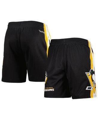 Mens Mitchell & Ness Black Pittsburgh Penguins City Collection Mesh Shorts Product Image