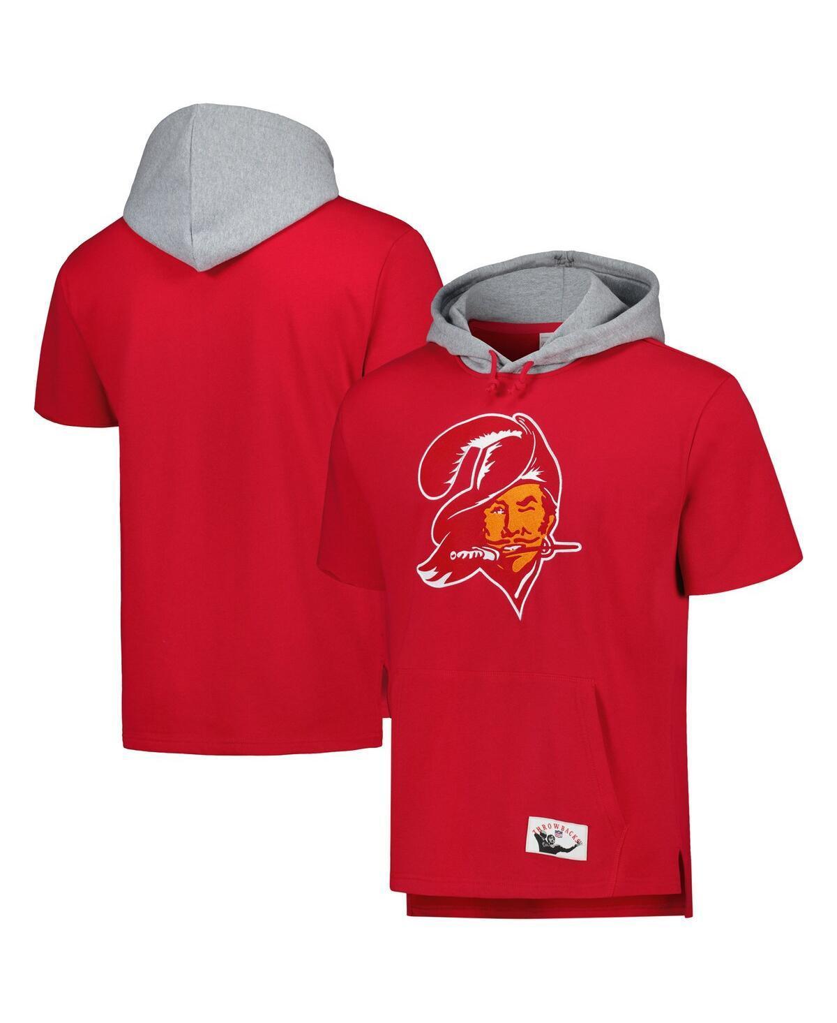 Mens Mitchell & Ness Tampa Bay Buccaneers Postgame Short Sleeve Hoodie Product Image