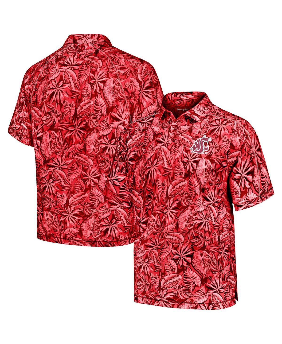 Tommy Bahama Mens Crimson Washington State Cougars Tropical Score IslandZone Polo Product Image