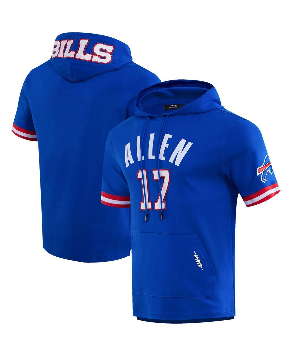 Mens Pro Standard Josh Allen Royal Buffalo Bills Player Name and Number Hoodie T-shirt Product Image