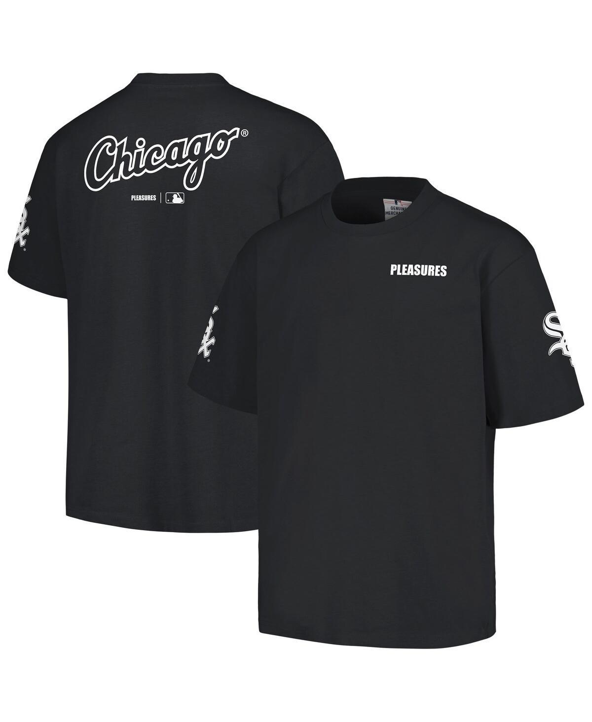 Mens Pleasures Black Chicago White Sox Team T-shirt Product Image