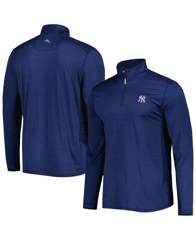 Mens Tommy Bahama Navy New York Yankees Delray IslandZone Half-Zip Top Product Image