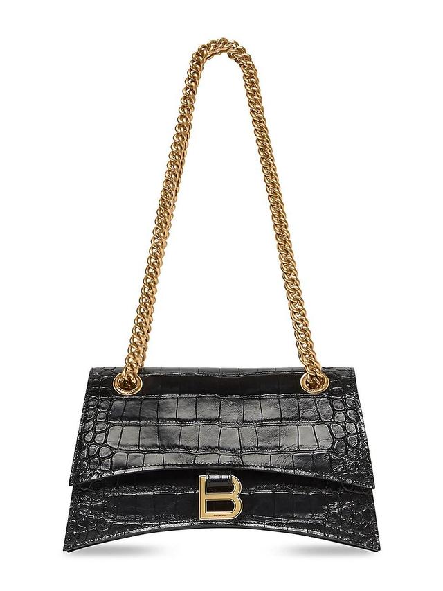 Womens Crush Small Chain Bag Crocodile Embossed Product Image