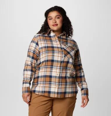 Columbia Women's Calico Basin Flannel Long Sleeve Shirt - Plus Size- Product Image