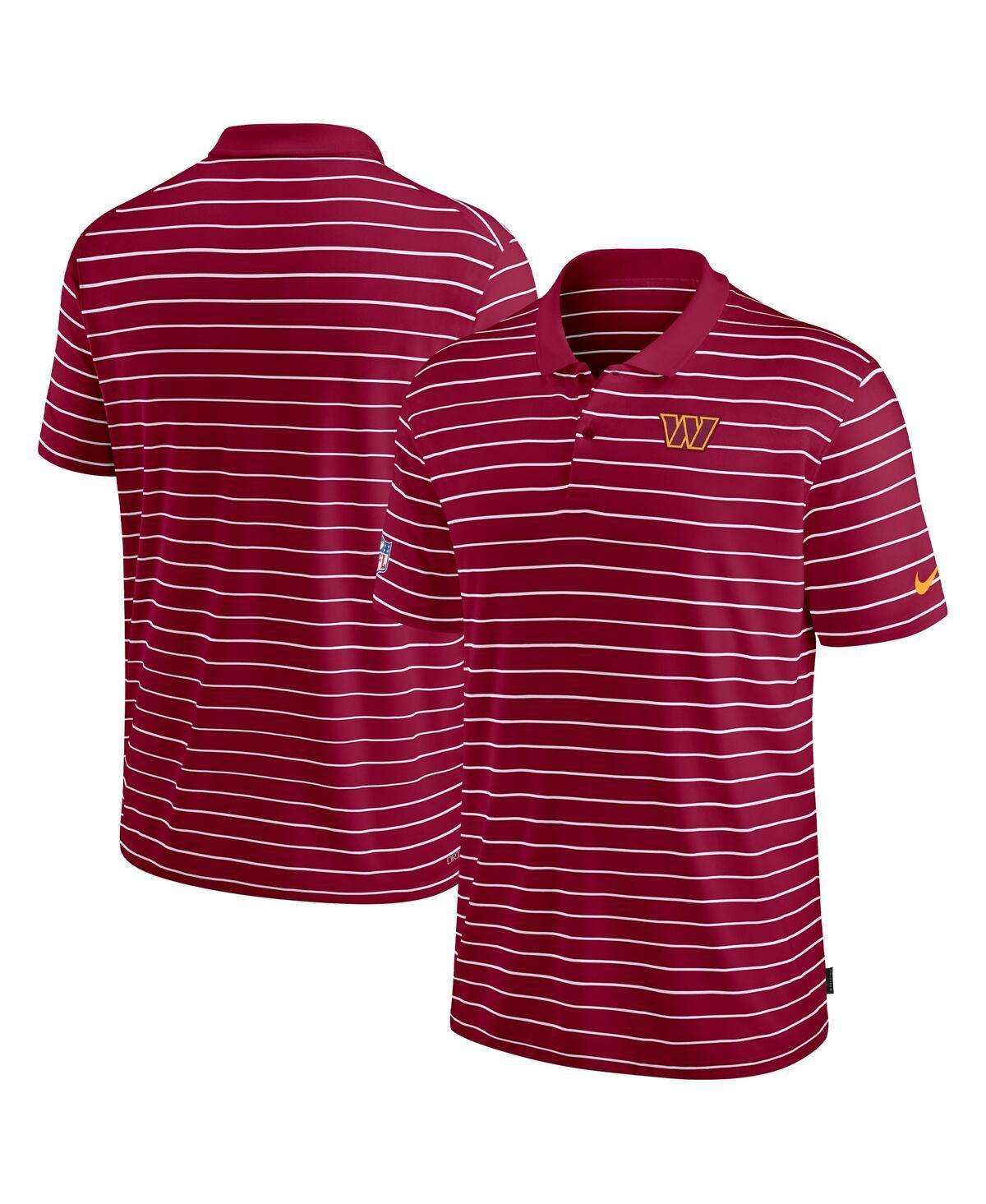 NIKE Men's Burgundy Washington Commanders 2022 Sideline Lock Up Victory Performance Polo In Burgundy,white Product Image