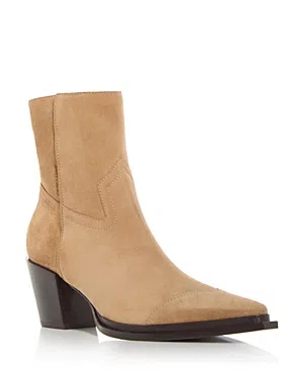 JIMMY CHOO Stylish Ankle-length Leather Boots With Mid Block Heel In Beige product image