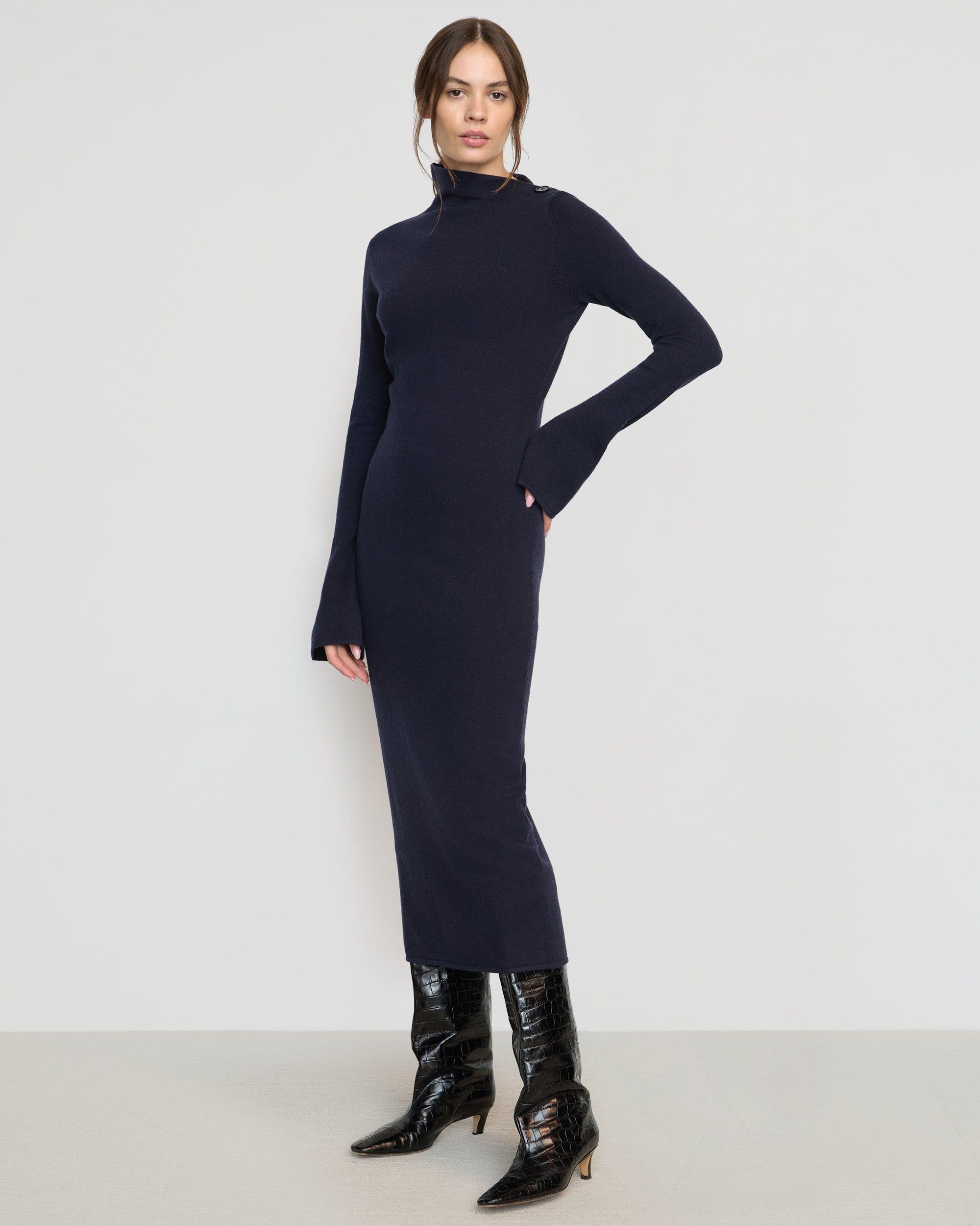 Keaton Bell-Sleeve Midi Dress Product Image