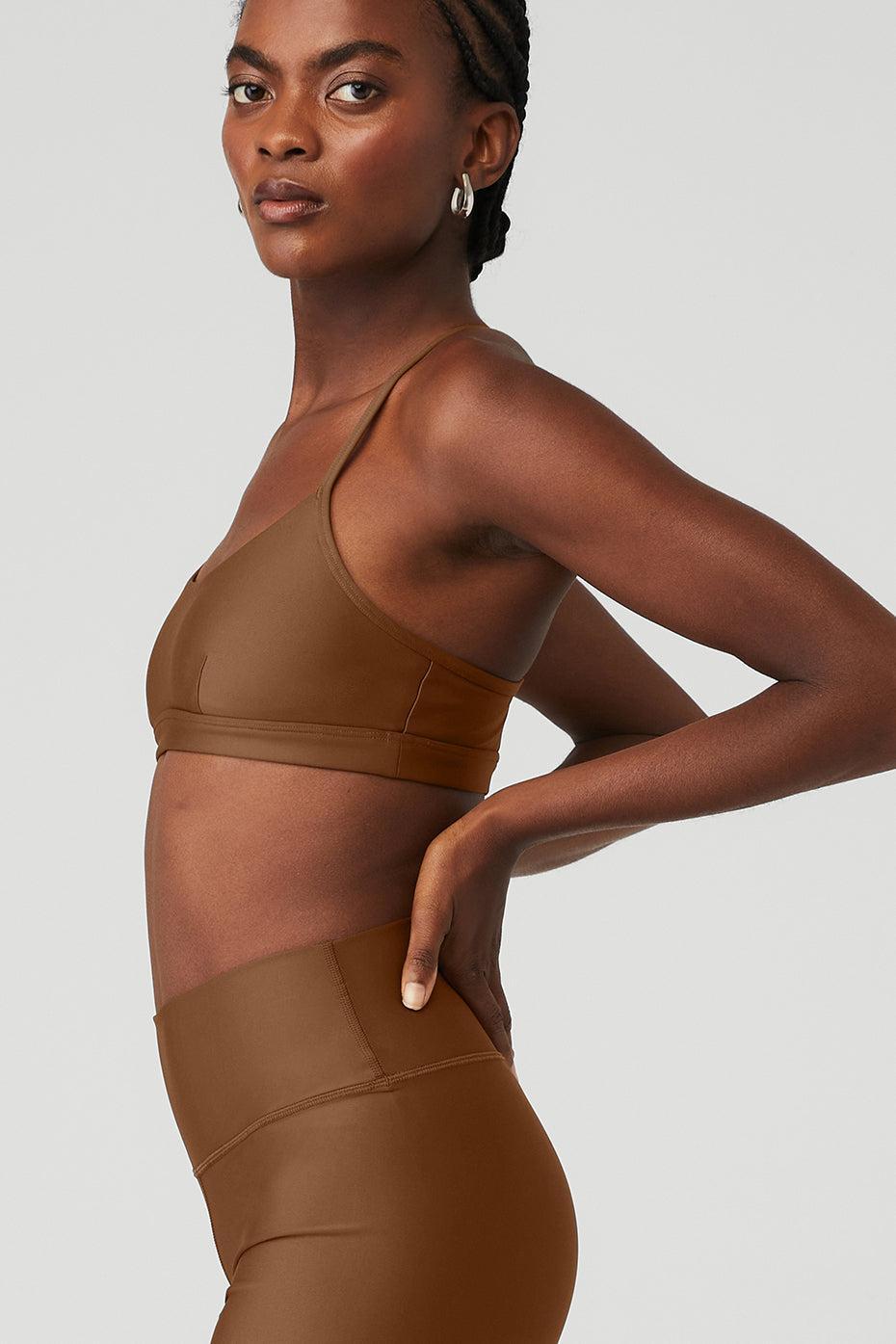 3" High-Waist Airlift Short - Cinnamon Brown Product Image