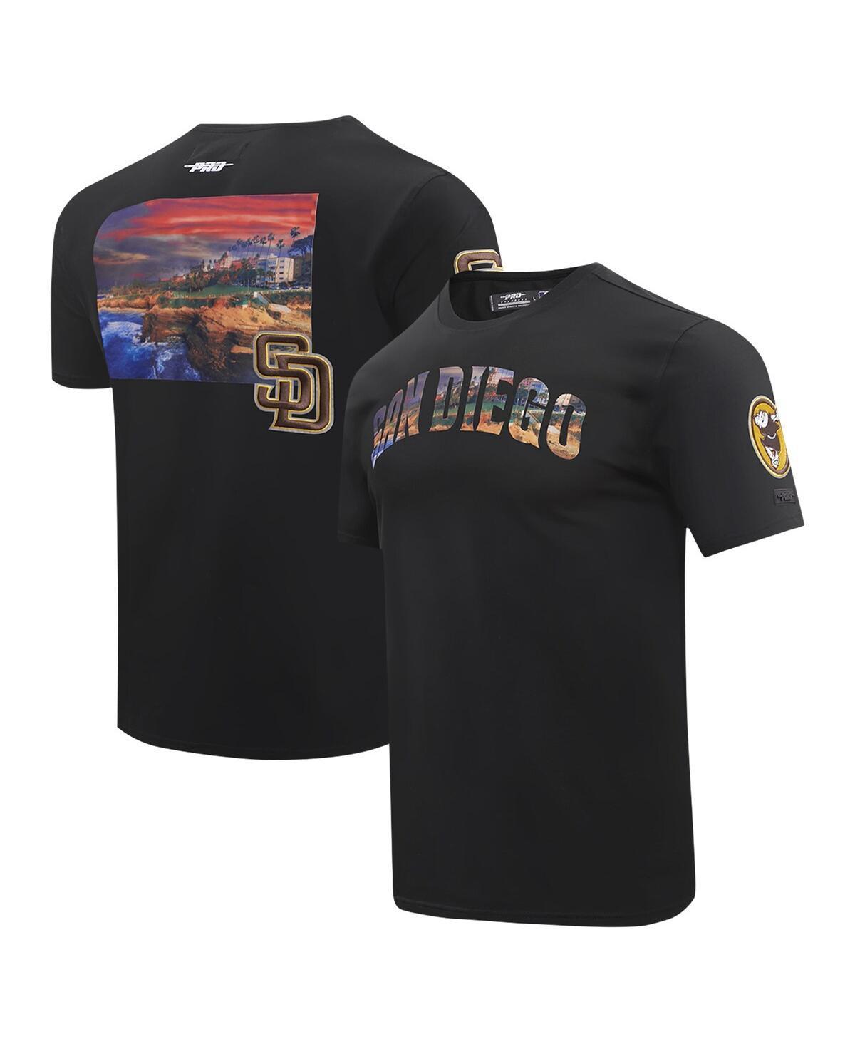 Pro Standard Mens Black San Diego Padres Cityscape T-Shirt Product Image