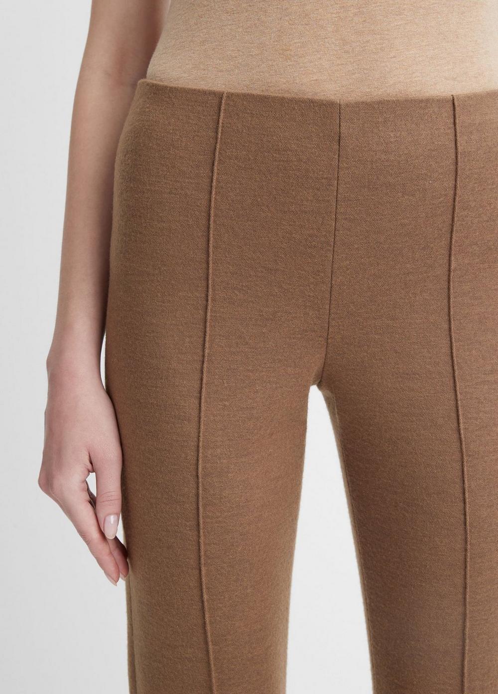 Cozy Wool-Blend Mid-Rise Stitch-Front Pant Product Image