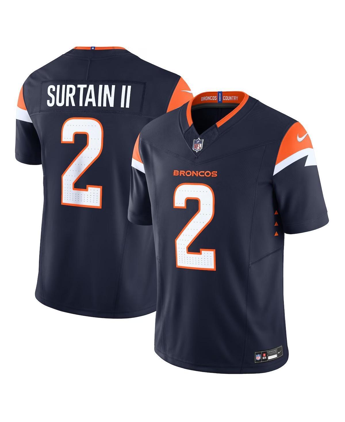 Nike Mens Patrick Surtain Ii Denver Broncos Vapor F.u.s.e. Limited Jersey - Navy Product Image