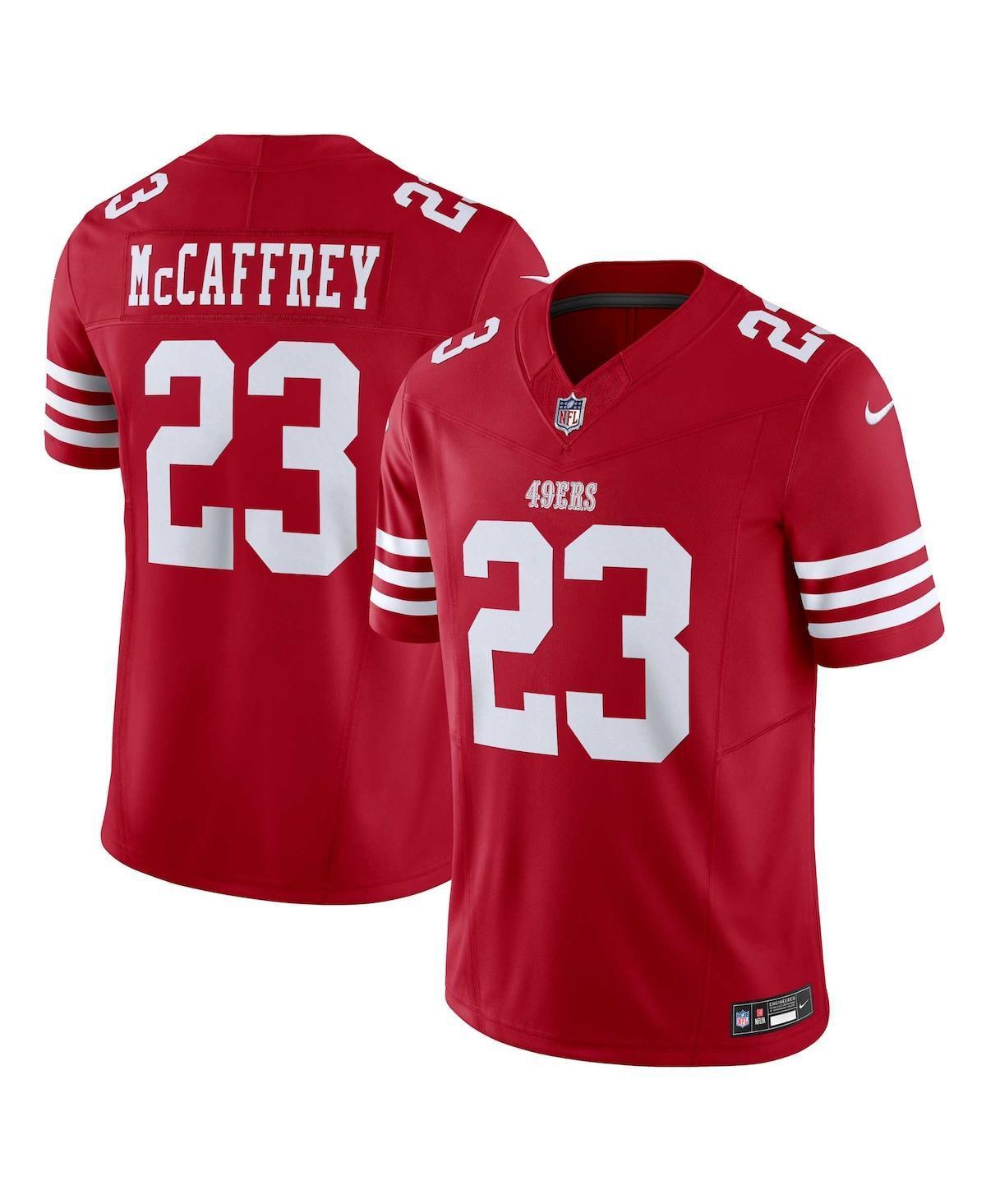 Nike Mens Christian McCaffrey San Francisco 49ers Vapor F.u.s.e. Limited Jersey - Scarlet, White Product Image